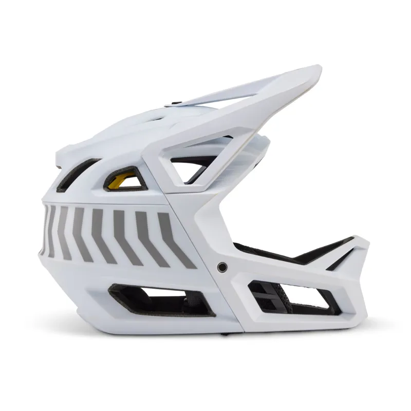 Fox Proframe Full Face Youth MTB Helmet Race Energy OS White-1